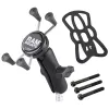 Soporte para telefono RAM Mounts X-Grip abrazadera de manillar de moto negro