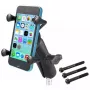 Soporte para telefono RAM Mounts X-Grip abrazadera de manillar de moto negro