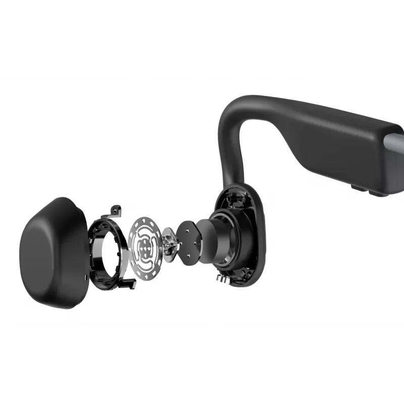 Auriculares SHOKZ OpenMove inalambricos con banda para cuello deportivos Bluetooth gris