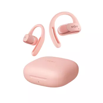 Auriculares SHOKZ OpenFit Air inalambricos con gancho para llamadas/musica/deporte/dia a dia Bluetooth rosa