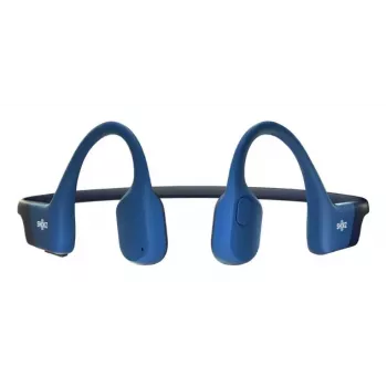 Auriculares deportivos inalambricos con banda para cuello Shokz OpenRun — conduccion osea, Bluetooth, 20–20000 Hz, 33 m, azul