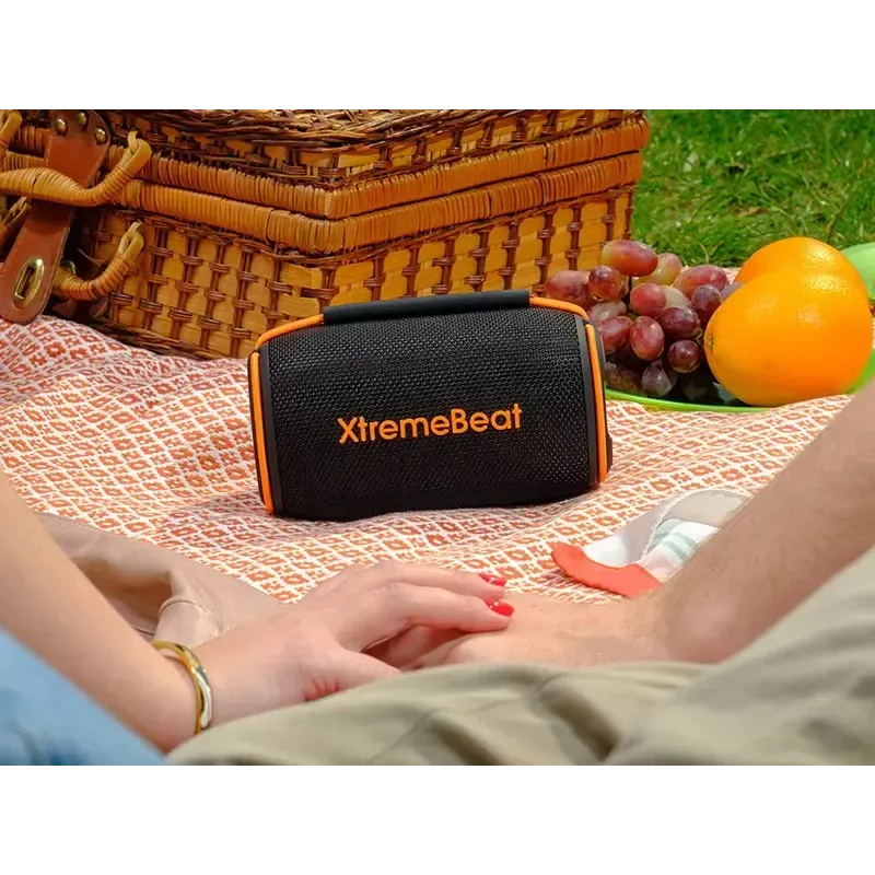 Altavoz portatil estereo TRACER XtremeBeat TWS — 15 W, IPX6, Bluetooth 5.3, 6 h, AUX/USB, microfono