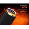 Altavoz portatil estereo TRACER XtraVox XL TWS BT RGB — 25 W RMS, IPX6, Bluetooth 5.3, AUX, USB-A