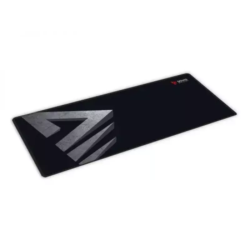 Alfombrilla gaming SAVIO Precision Control L — 700×300×3 mm, goma, negra, superficie estampada
