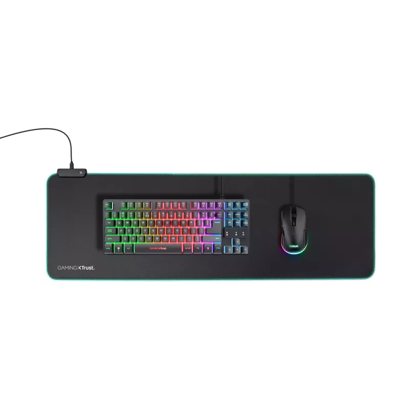Alfombrilla de ratón gaming Trust GXT 764 Glide-Flex XXL negra