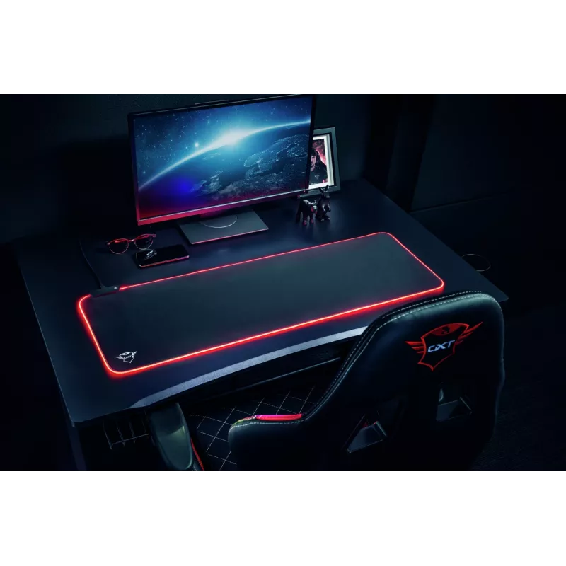 Alfombrilla de ratón gaming Trust GXT 764 Glide-Flex XXL negra