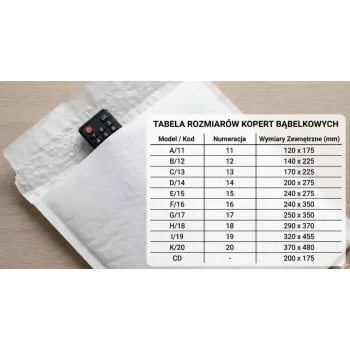 Sobres de envío acolchados de burbujas BSTech K20 — 370 x 480 mm, 50 uds., sobres acolchados de protección