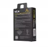 Cargador XTAR VC4SL para celdas Li-Ion, Ni-MH, Ni-Cd – 4 bahías, alimentación DC, compatible con 18650 y otras pilas cilíndricas, negro