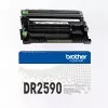Unidad de tambor Brother DR-2590 original negra para impresora láser, 15.000 páginas de rendimiento, 1 ud.