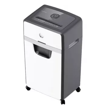 Destructora de papel HP OneShred 24CC corte en partículas 65 dB 22 cm blanca, negra