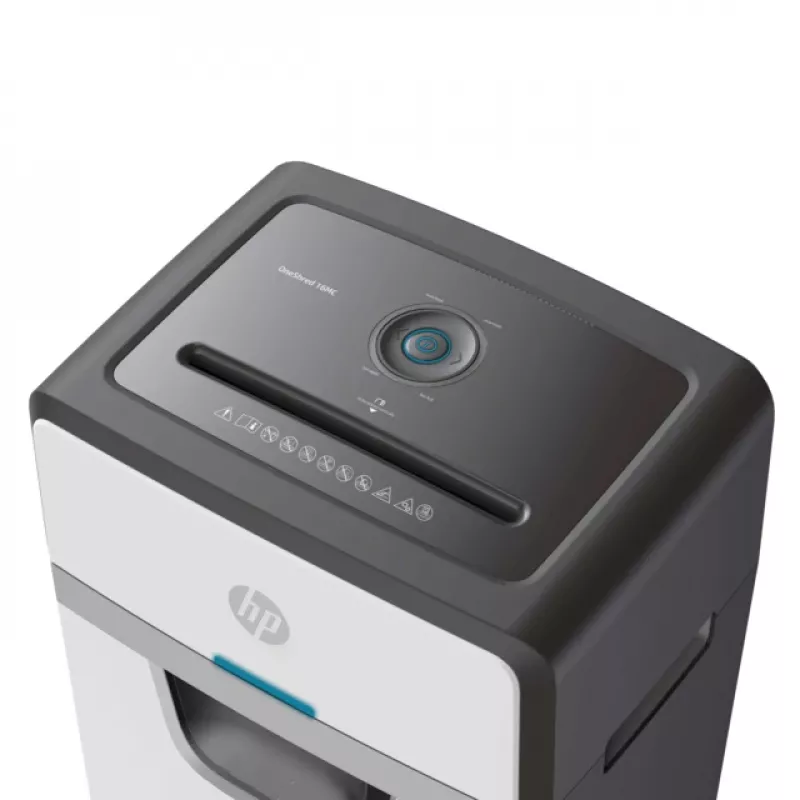 Destructora de papel HP 2808 corte micro 65 dB 22 cm blanca, negra