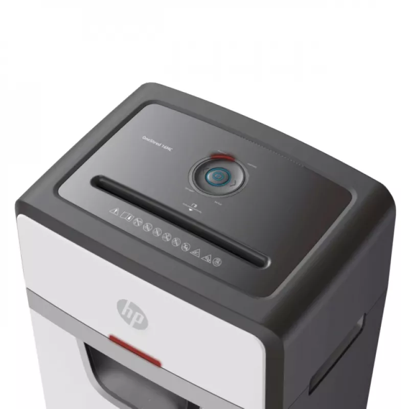 Destructora de papel HP 2808 corte micro 65 dB 22 cm blanca, negra