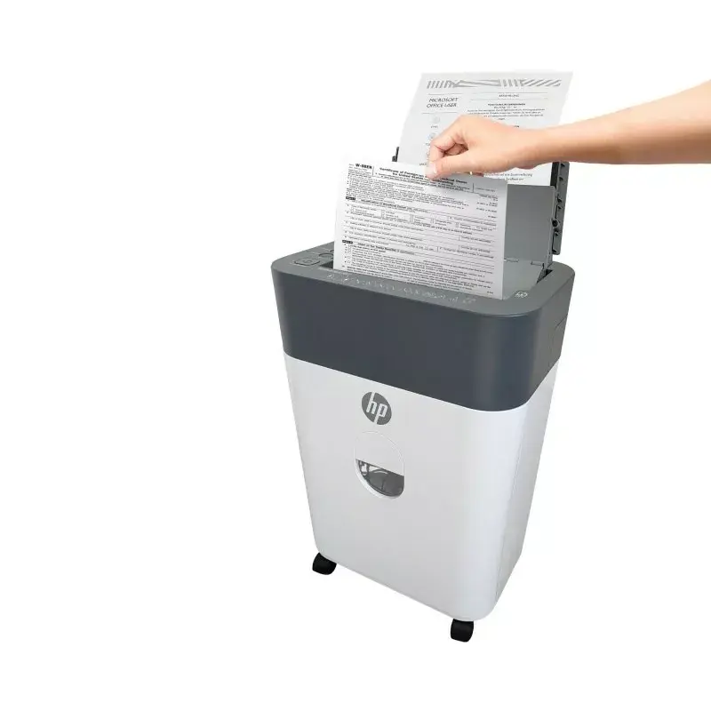 Destructora de papel HP OneShred Auto 100CC corte cruzado 68 dB 22 cm blanca