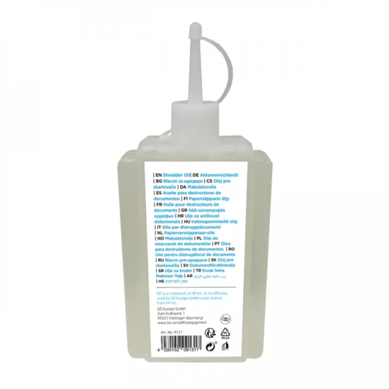 Accesorio HP 9131 para destructora de papel aceite lubricante 1 ud.