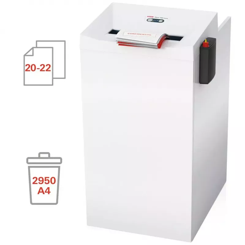 HSM Pure 740 trituradora de papel, fragmentos de 4,5x30 mm