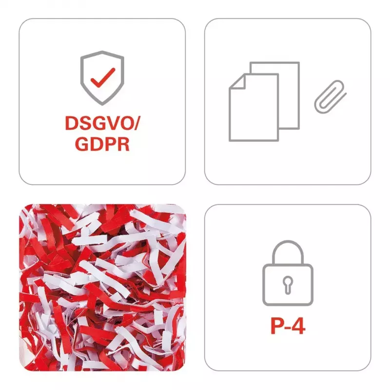 HSM Pure 740 trituradora de papel, fragmentos de 4,5x30 mm