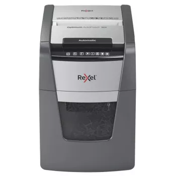 Destructora de papel Rexel AutoFeed+ 90X corte cruzado 55 dB negra, gris