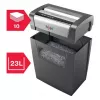 Destructora de papel REXEL Momentum X410 — corte en partículas P-4, 4 x 28 mm, capacidad 10 hojas, cesta 23 litros, antiatascos