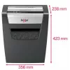 Destructora de papel REXEL Momentum X312 — corte en partículas P-3, capacidad 12 hojas, depósito 23 l, 5 x 42 mm