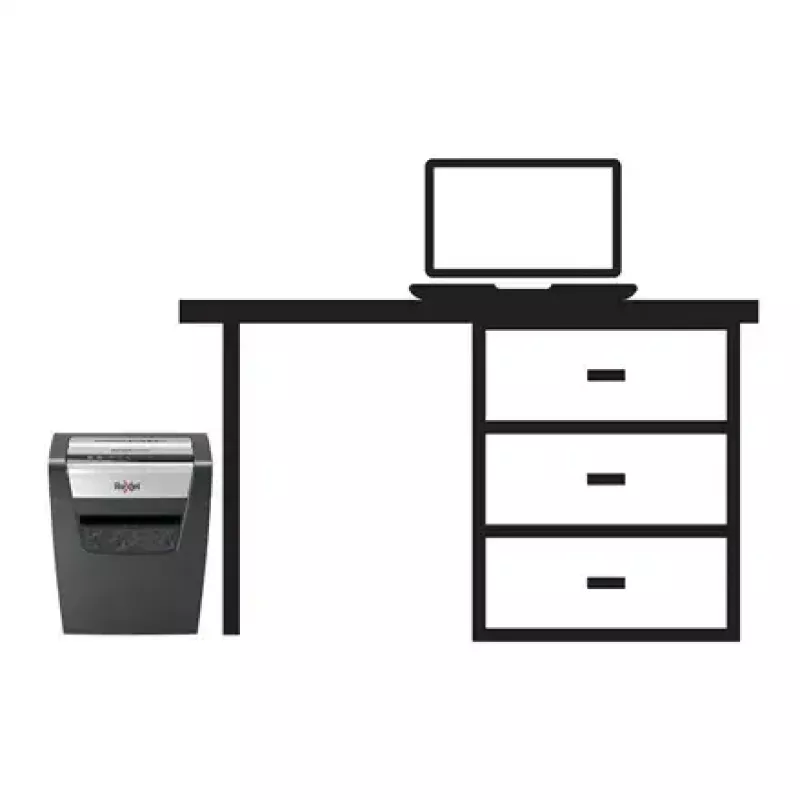 Destructora de papel REXEL Momentum X312 — corte en partículas P-3, capacidad 12 hojas, depósito 23 l, 5 x 42 mm