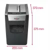 Destructora de papel REXEL Momentum X312-SL – corte en partículas 5 x 42 mm, capacidad 12 hojas, cesta 23 L, control por botones