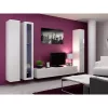 Vitrina Cama Meble VIGO 180 de pared con puertas de cristal 1800×400×300 mm blanco/blanco brillo