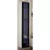 Vitrina Cama Meble VIGO 180 de pared con puertas de cristal 1800×400×300 mm blanco/negro brillo