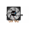 Ventilador de CPU AEROCOOL Air Frost 4 — 4 heatpipes, ventilador de 90 mm, TDP 125 W, aletas de aluminio, negro