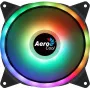 Ventilador de PC Aerocool DUO14 14cm ARGB LED doble anillo antivibración 6-Pin negro