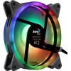 Ventilador de PC Aerocool DUO14 14cm ARGB LED doble anillo antivibración 6-Pin negro