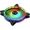 Ventilador de PC Aerocool DUO14 14cm ARGB LED doble anillo antivibración 6-Pin negro