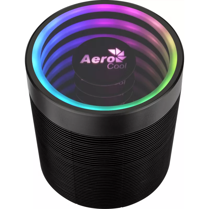 Ventilador de aire AEROCOOL Mirage 5, 5 heatpipes de 6 mm, ventilador de 60 mm, TDP 150 W, negro