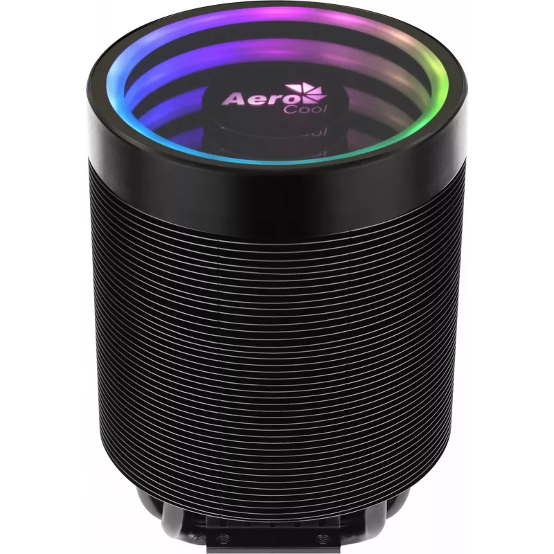 Ventilador de aire AEROCOOL Mirage 5, 5 heatpipes de 6 mm, ventilador de 60 mm, TDP 150 W, negro