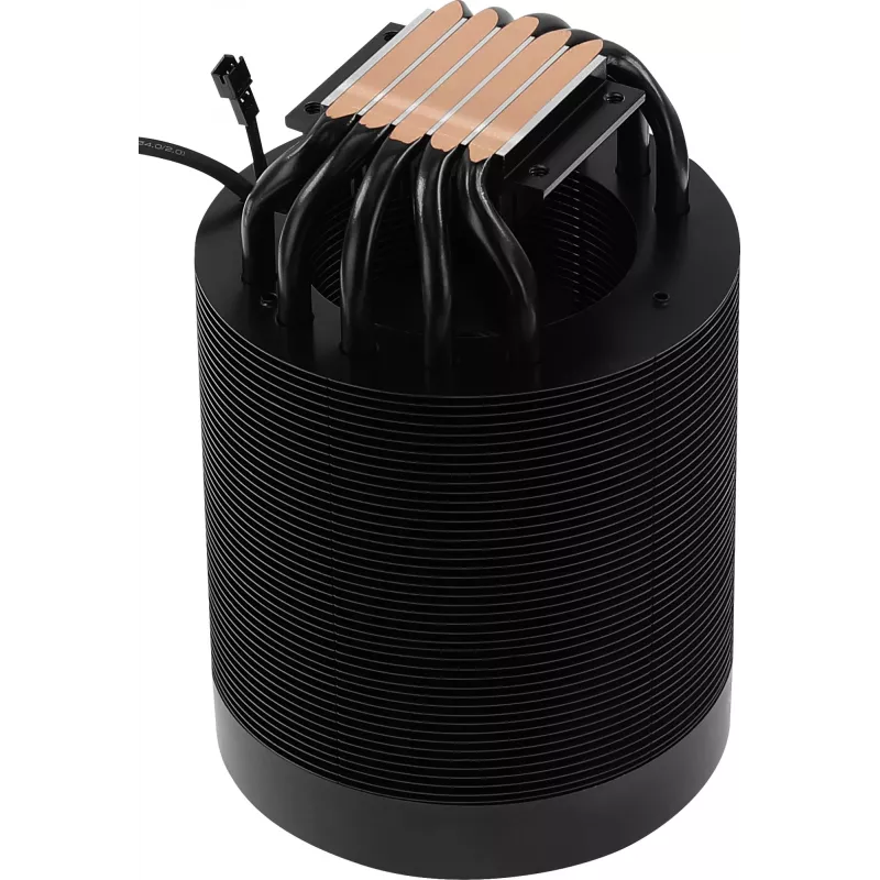 Ventilador de aire AEROCOOL Mirage 5, 5 heatpipes de 6 mm, ventilador de 60 mm, TDP 150 W, negro
