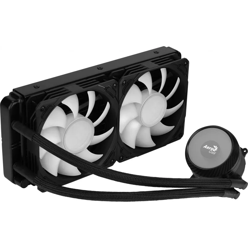 Aerocool PGS Mirage L240 ARGB refrigeración líquida para CPU, 2300 rpm, 4 pines, negra