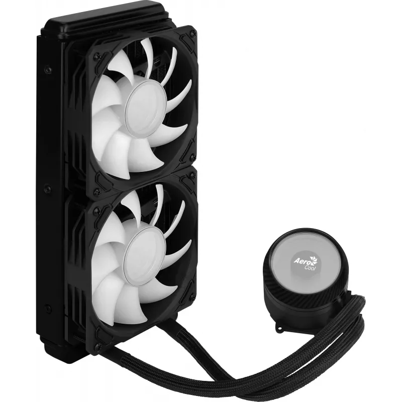 Aerocool PGS Mirage L240 ARGB refrigeración líquida para CPU, 2300 rpm, 4 pines, negra