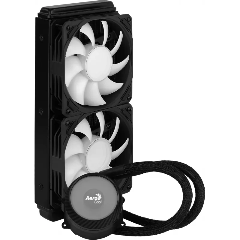 Aerocool PGS Mirage L240 ARGB refrigeración líquida para CPU, 2300 rpm, 4 pines, negra