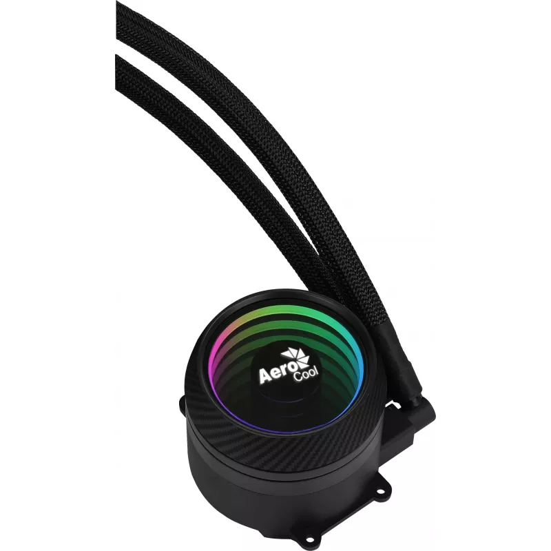 Aerocool PGS Mirage L240 ARGB refrigeración líquida para CPU, 2300 rpm, 4 pines, negra