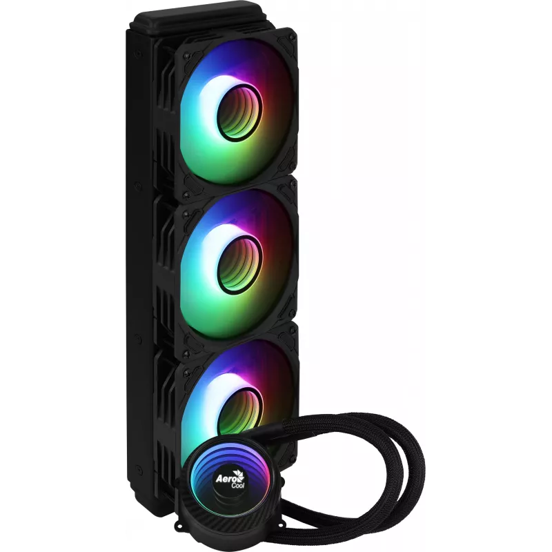 Refrigeración líquida de CPU Aerocool MIRAGEL360 3x ventilador 12cm ARGB TDP 550W negro