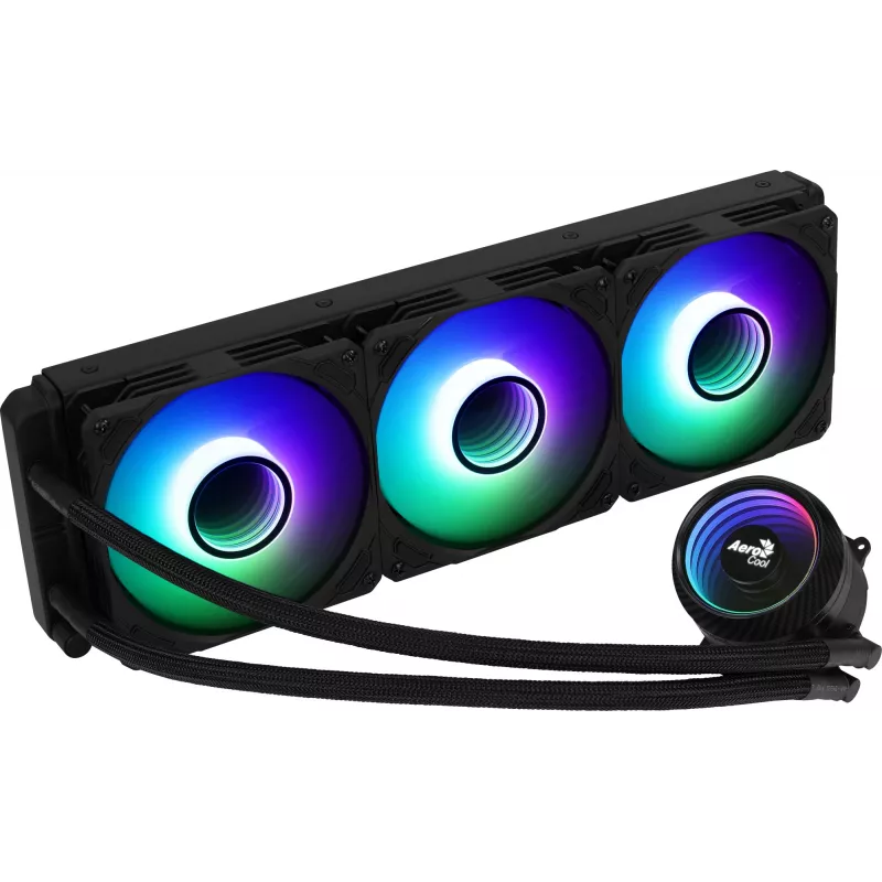 Refrigeración líquida de CPU Aerocool MIRAGEL360 3x ventilador 12cm ARGB TDP 550W negro