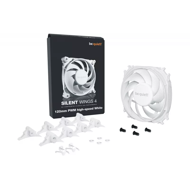 Ventilador de carcasa be quiet! SILENT WINGS 4 | 120 mm PWM high-speed blanco 12 cm 1 ud.