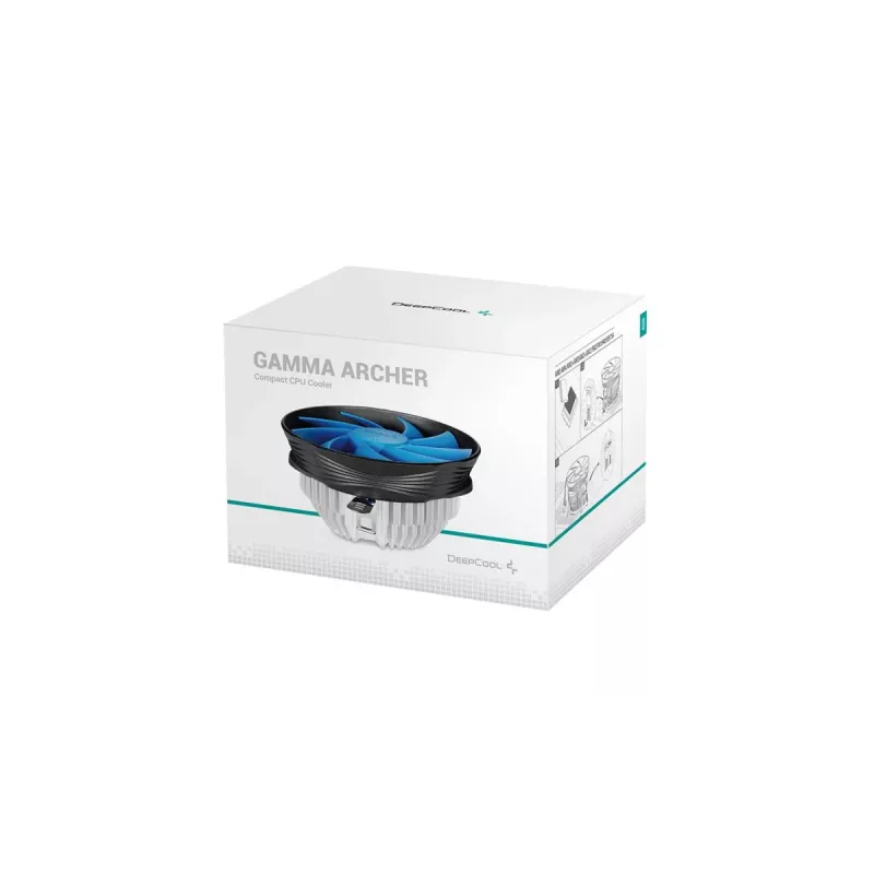 Ventilador de CPU DEEPCOOL Gamma Archer 12 cm aluminio - negro/azul
