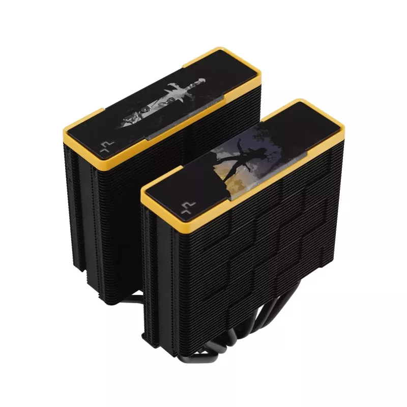 Ventilador de aire DeepCool AK620 Zero Dark Zoria 12 cm negro amarillo
