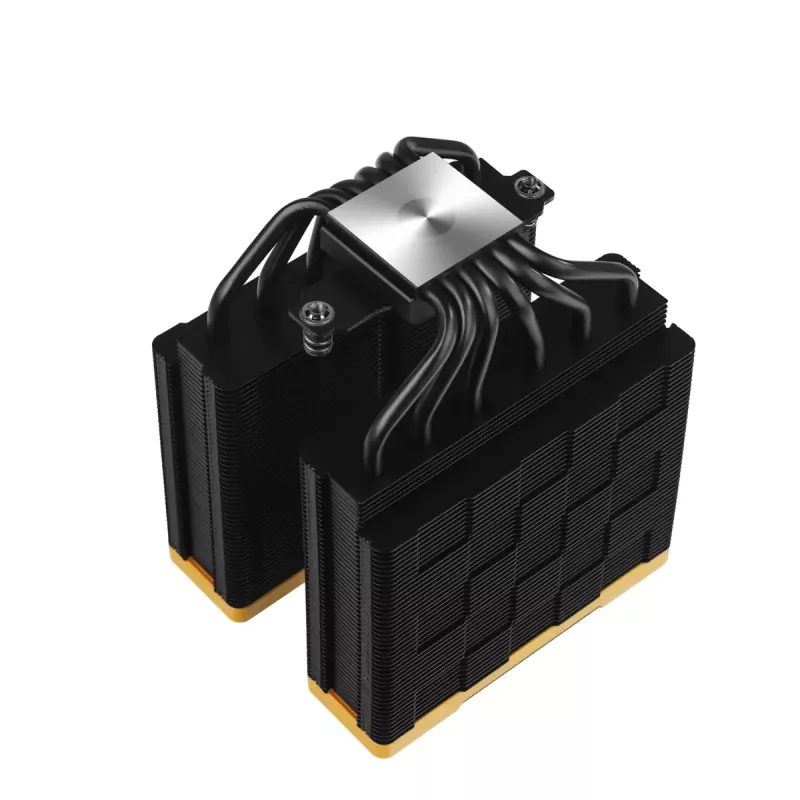 Ventilador de aire DeepCool AK620 Zero Dark Zoria 12 cm negro amarillo