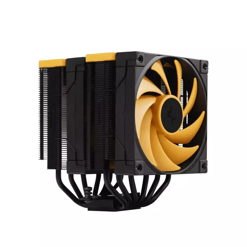 Ventilador de aire DeepCool AK620 Zero Dark Zoria 12 cm negro amarillo