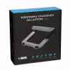 Soporte refrigerador para portátil IBOX NC06 para hasta 17,3 inch – aluminio, altura ajustable, 4 puertos USB, ventiladores silenciosos