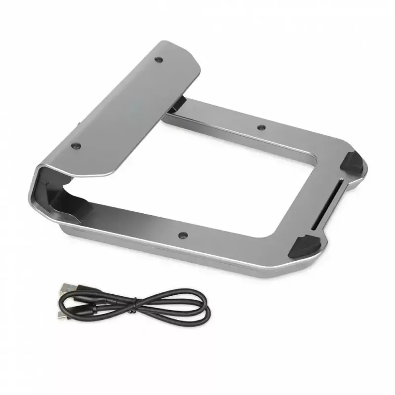 Soporte refrigerador para portátil IBOX NC06 para hasta 17,3 inch – aluminio, altura ajustable, 4 puertos USB, ventiladores silenciosos