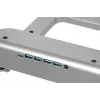 Soporte refrigerador para portátil IBOX NC06 para hasta 17,3 inch – aluminio, altura ajustable, 4 puertos USB, ventiladores silenciosos