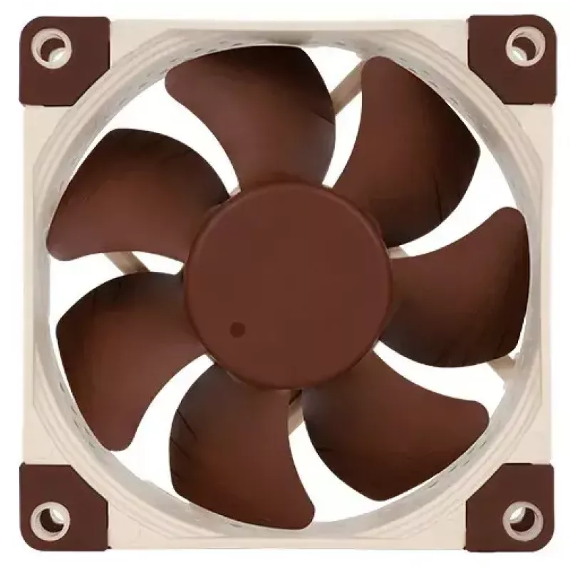 Noctua NF-A8 FLX ventilador de caja de 80 mm, 3 pines, 12 V, 2000/1650/1200 RPM, SSO2, beige/marrón