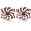 Noctua NF-A14x25r G2 PWM Sx2-PP ventiladores de caja de 140 mm (2 uds.), 12 V, 1500 RPM, 155,6 m³/h, marrón/beige